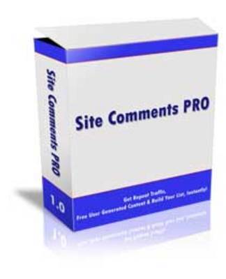 Product picture NEW* Site Comments Pro With MRR