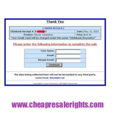 Product picture NEW*! Clickbank Thank you Page Script With MRR