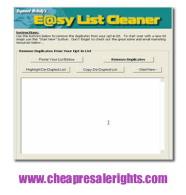 Product picture NEW*! Easy List Cleaner With MRR