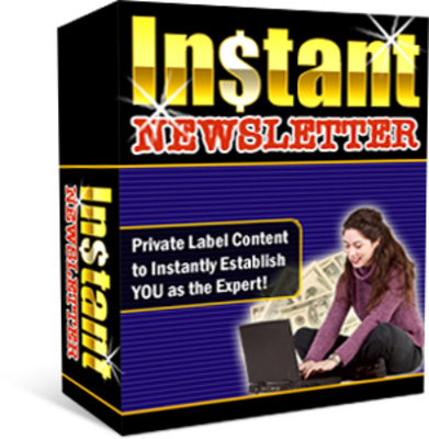 Product picture NEW!* Instant Newsletter  With Resell Rights