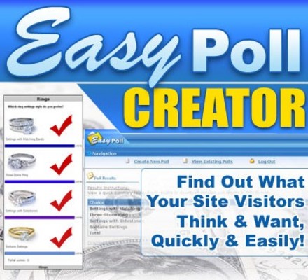 Product picture NEW* Easy Poll Creator With Resell Rights