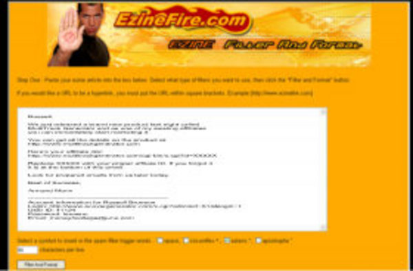 Product picture Ezine Filter And Format With Resell Rights