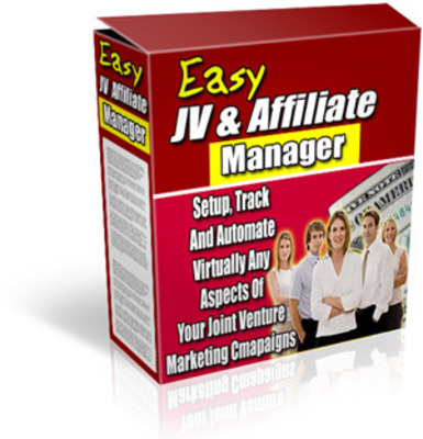 Product picture NEW!  Easy JV & Affiliate Manager With Resell Rights