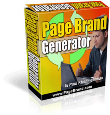 Product picture Page Brand Generator  With Resell Rights