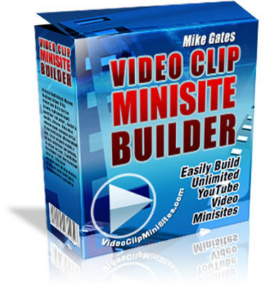 Product picture *NEW!* Video Clip Mini Site Builder  With PLR*