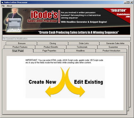 Product picture Introducing Evolution - The Sales Letter Processor! + PLR