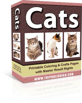 Product picture NEW!* Cats Printable Coloring & Crafts With MRR*