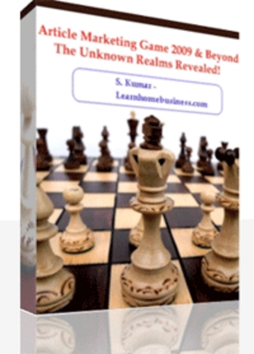 Product picture NEW!* Article Marketing Game 2009 & Beyond With MRR*