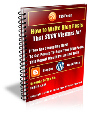 Product picture NEW!* How To Write Blog Posts That Suck Visitors In + MRR*