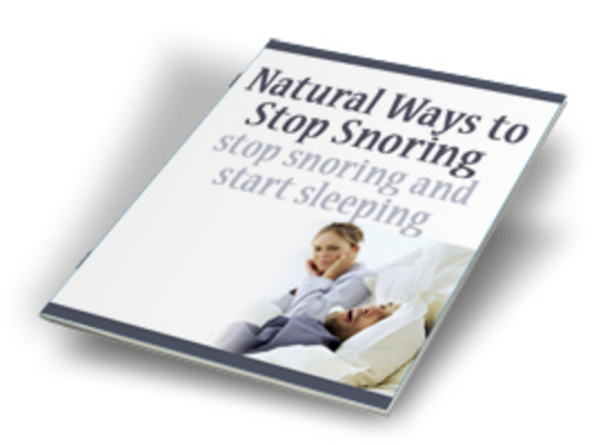 Product picture NEW!* Natural Ways to Stop Snoring Now + MRR*