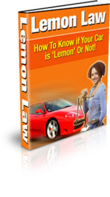 Product picture NEW!* Lemon Laws Ebook + MRR*